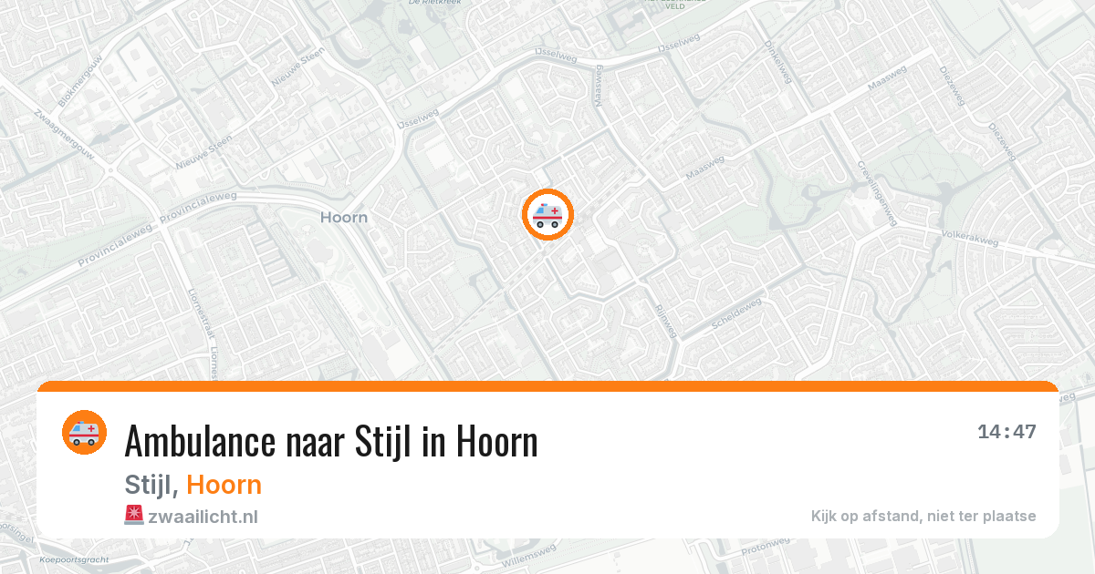 Ambulance naar Stijl in Hoorn — 22 jun 2026