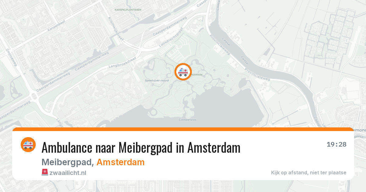 Ambulance naar Meibergpad in Amsterdam — 13 mei 2026