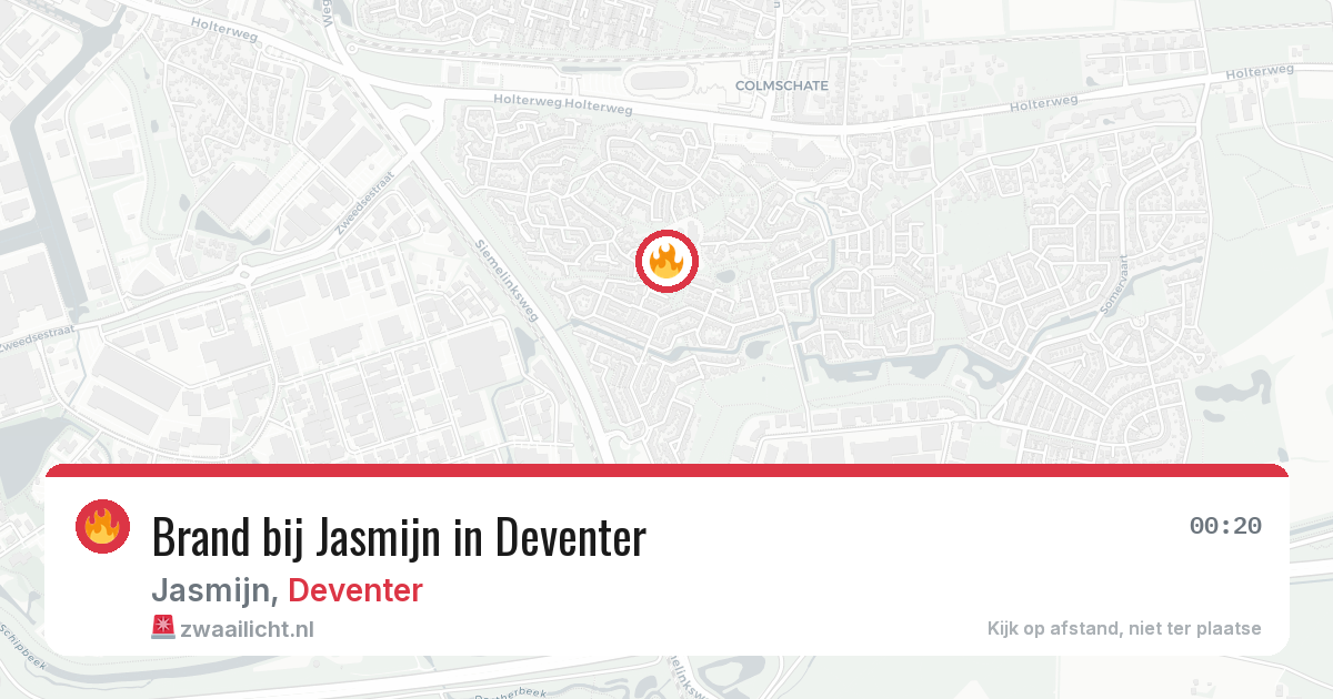 Brand bij Jasmijn in Deventer — 19 jun 2026