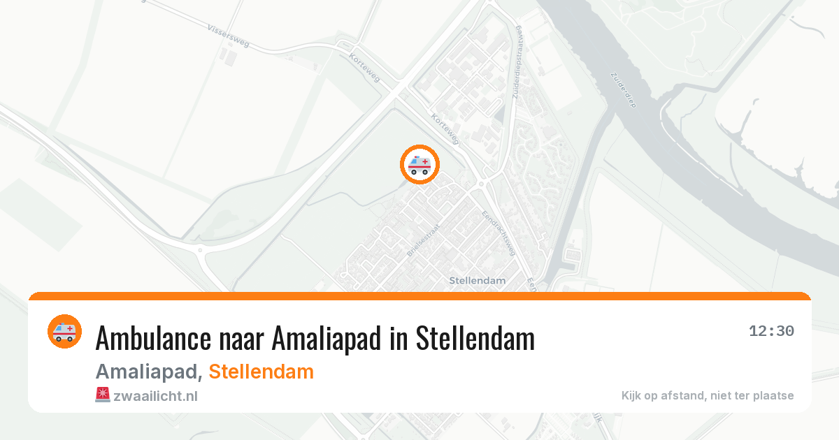Ambulance naar Amaliapad in Stellendam — 13 aug 2026