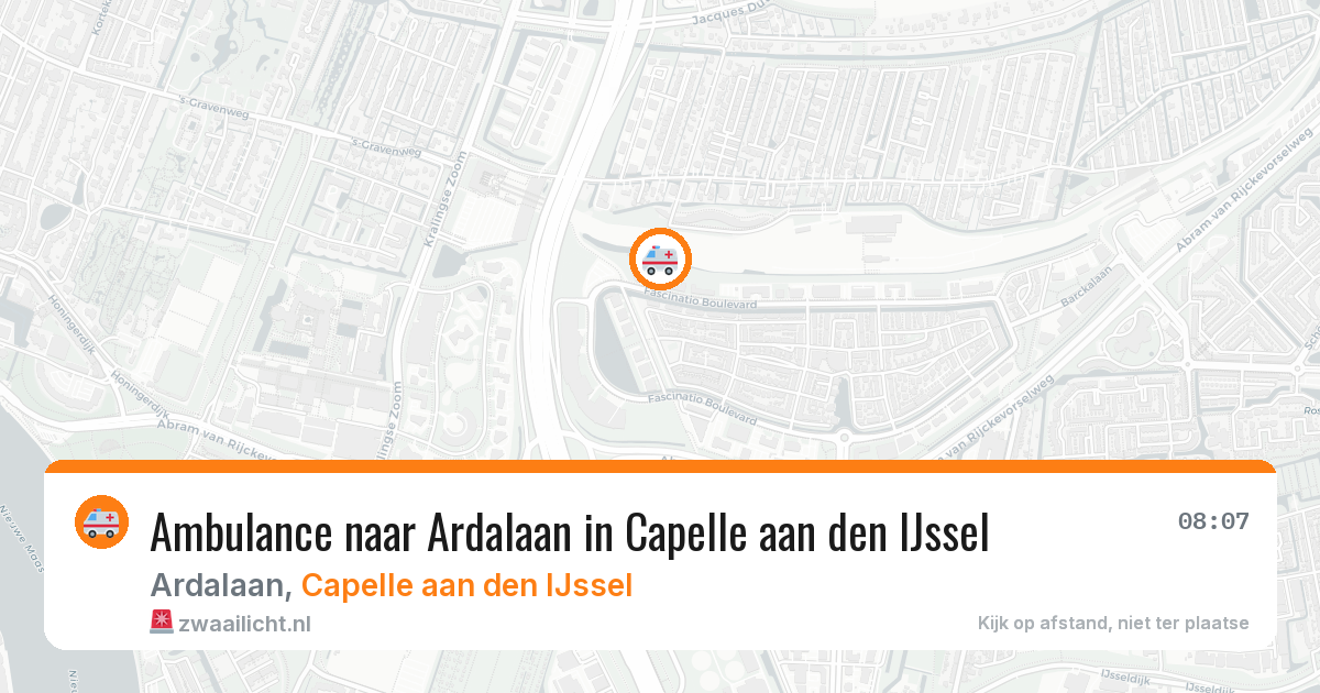 Ambulance naar Ardalaan in Capelle aan den IJssel — 2 jul 2026