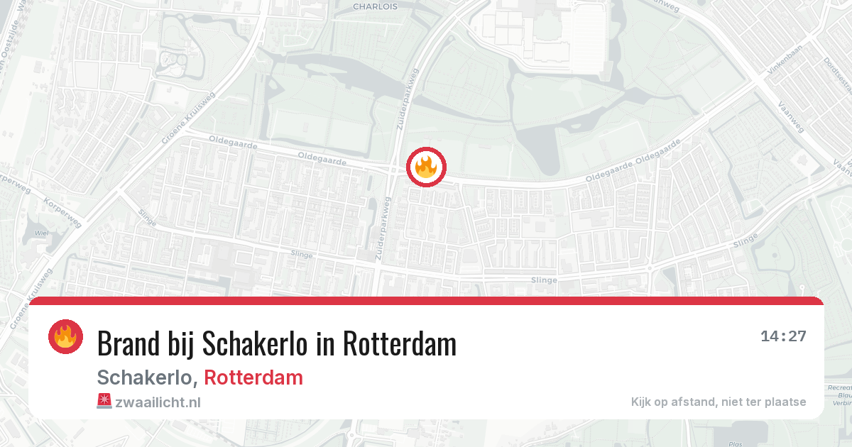 Brand bij Schakerlo in Rotterdam — 30 jul 2026