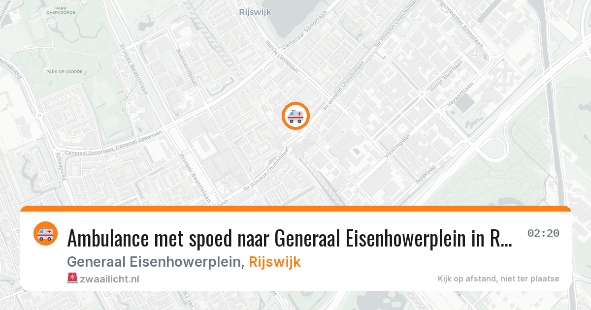 Ambulance met spoed naar Generaal Eisenhowerplein in Rijswijk — 17 jan 2026