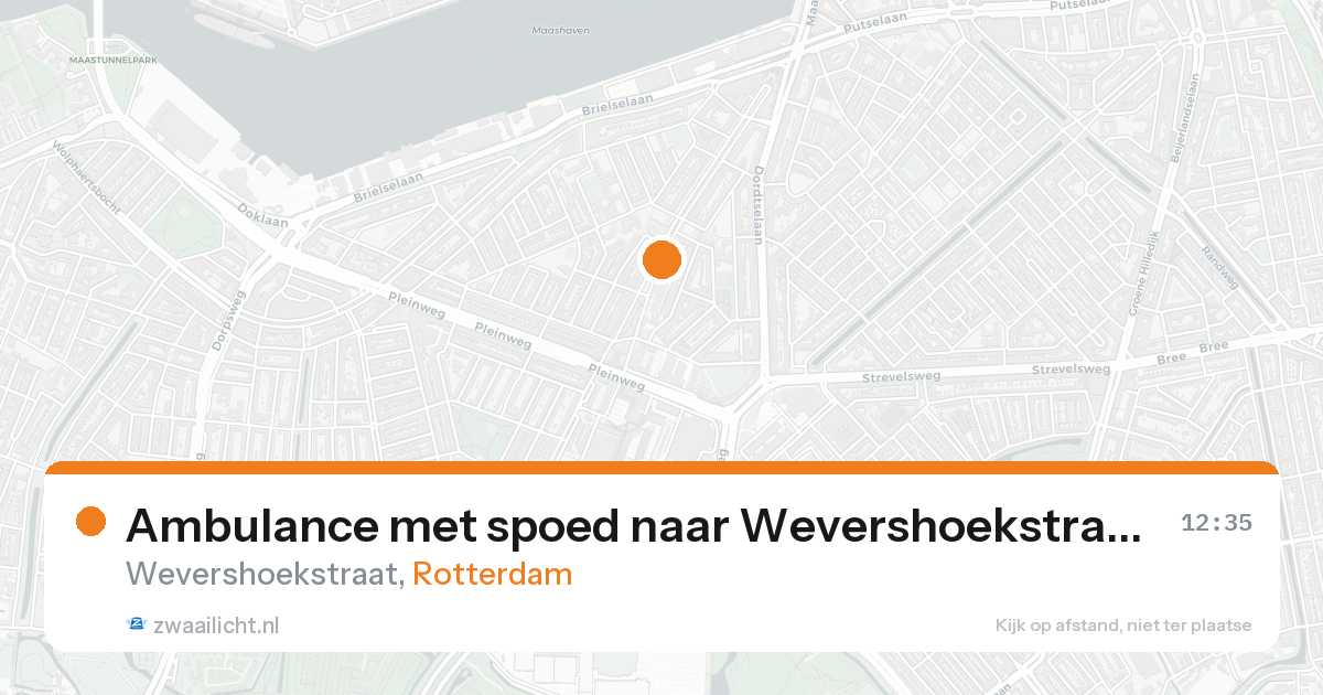 Ambulance met spoed naar Wevershoekstraat in Rotterdam — 7 feb 2026
