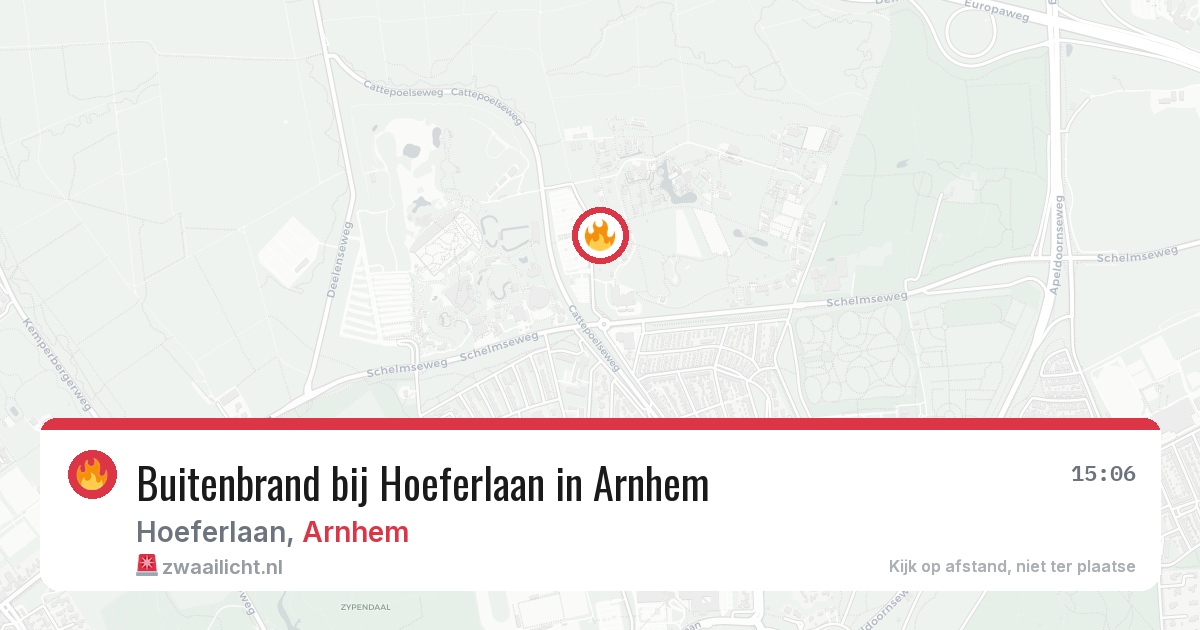 Buitenbrand bij Hoeferlaan in Arnhem — 27 mei 2026