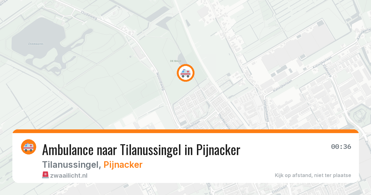 Ambulance naar Tilanussingel in Pijnacker — 7 jul 2026
