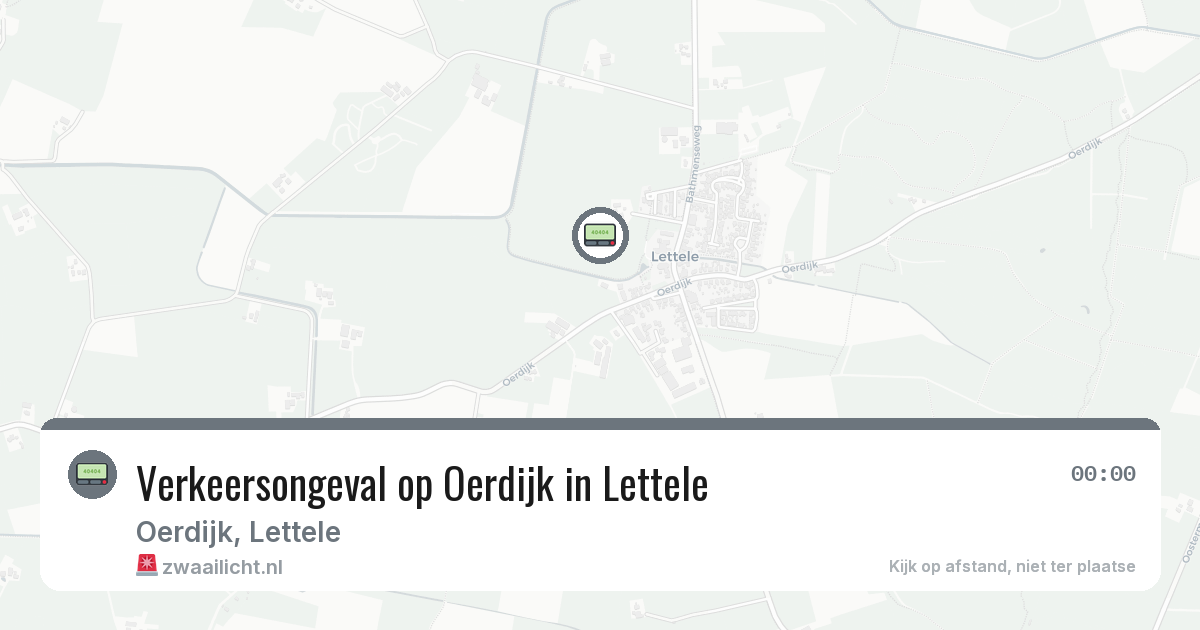 Verkeersongeval op Oerdijk in Lettele — 15 mrt 2026