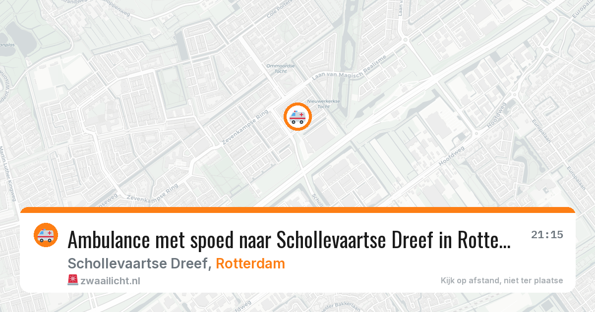 Ambulance met spoed naar Schollevaartse Dreef in Rotterdam — 5 mei 2026