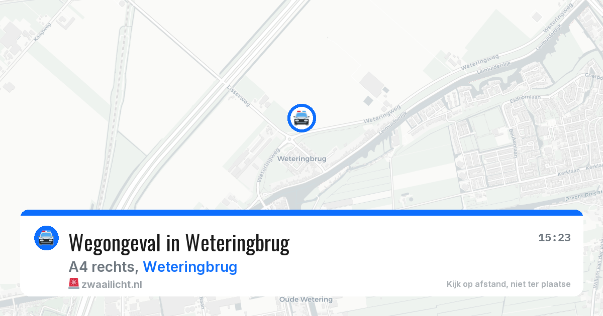 Wegongeval in Weteringbrug — 13 apr 2026