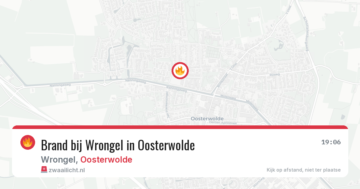 Brand bij Wrongel in Oosterwolde — 27 jun 2026