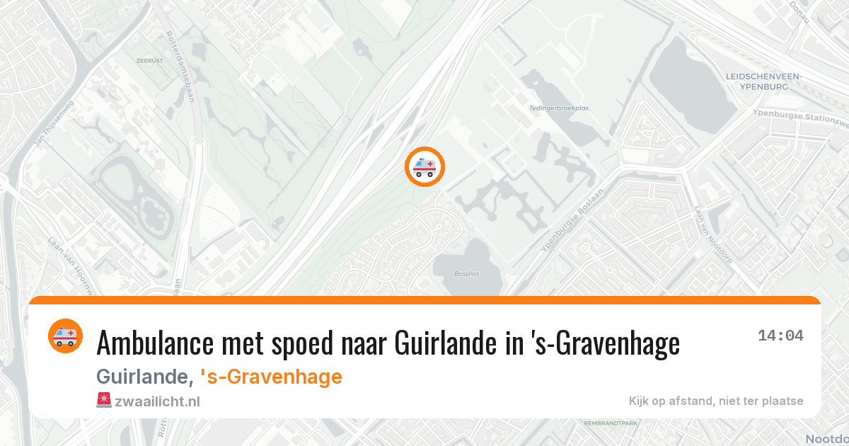 Ambulance met spoed naar Guirlande in 's-Gravenhage — 27 jun 2026