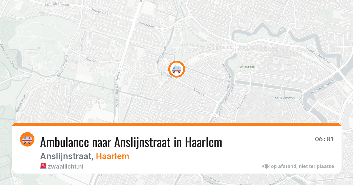 Ambulance naar Anslijnstraat in Haarlem — 29 apr 2026