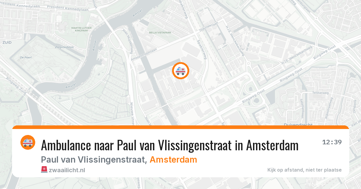 Ambulance naar Paul van Vlissingenstraat in Amsterdam — 6 jun 2026