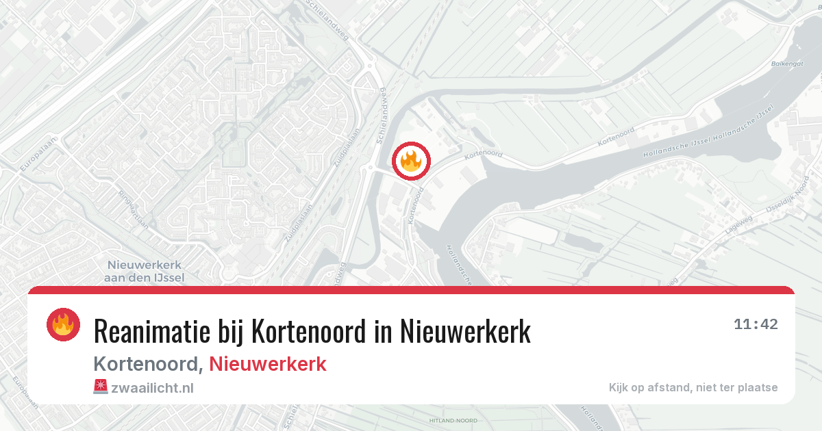 Reanimatie bij Kortenoord in Nieuwerkerk — 2 jul 2026
