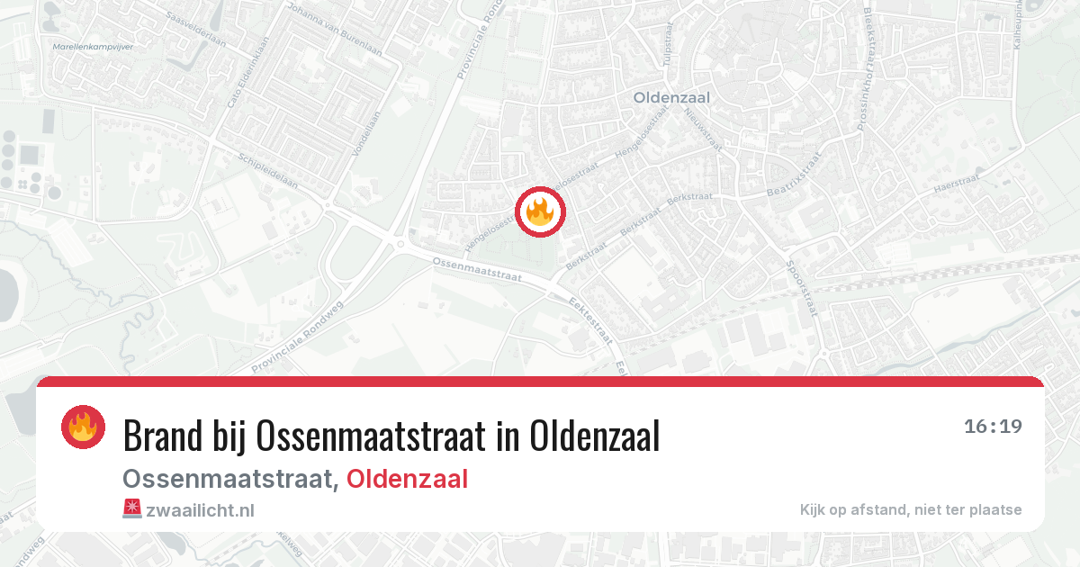 Brand bij Ossenmaatstraat in Oldenzaal — 3 mei 2026