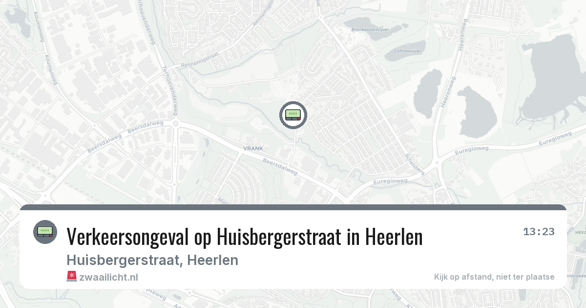 Verkeersongeval op Huisbergerstraat in Heerlen — 19 jun 2026