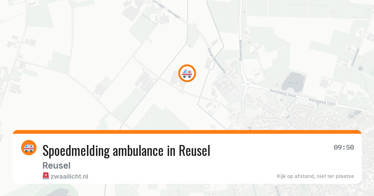 Spoedmelding ambulance in Reusel — 9 feb 2026