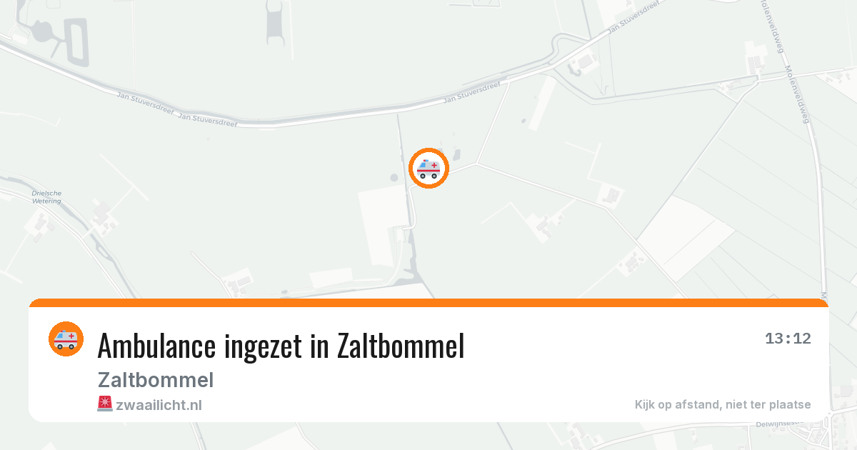 Ambulance ingezet in Zaltbommel — 16 jul 2026