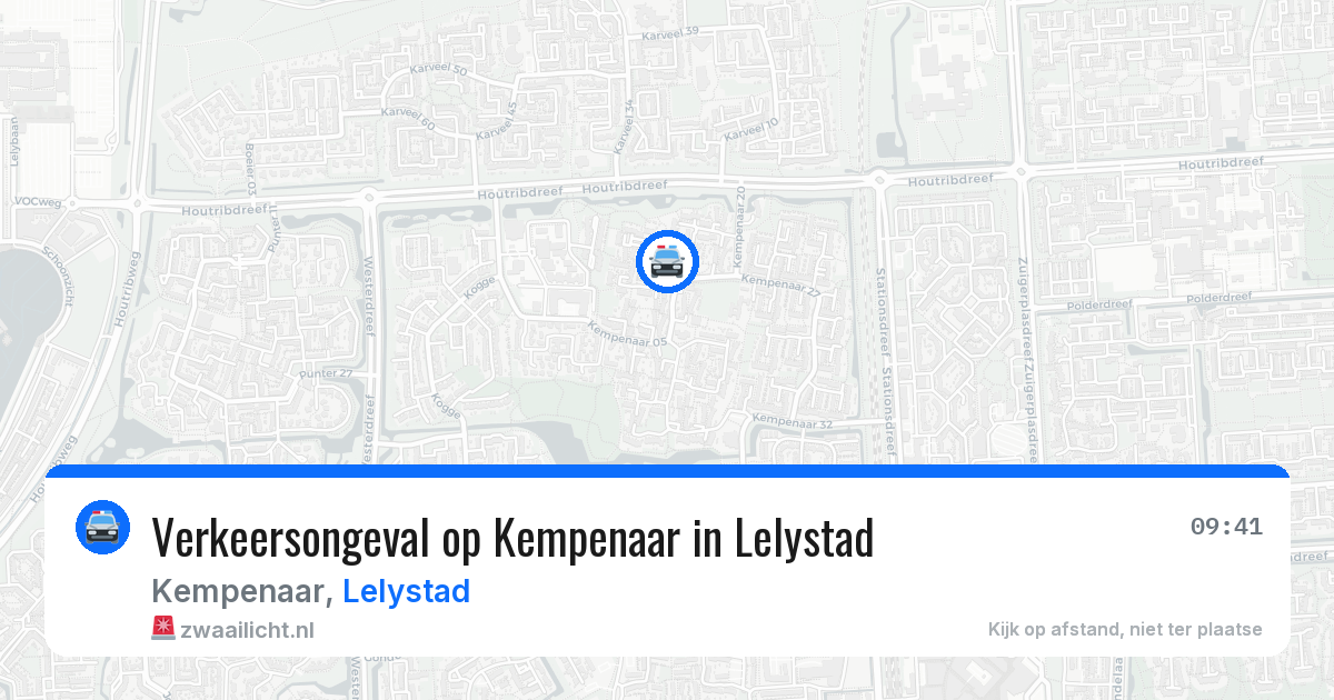 Verkeersongeval op Kempenaar in Lelystad — 31 jul 2026