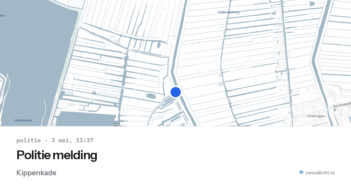 Politie melding — 3 mei 2026