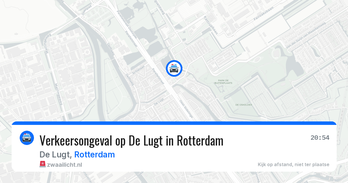 Verkeersongeval op De Lugt in Rotterdam — 26 mei 2026
