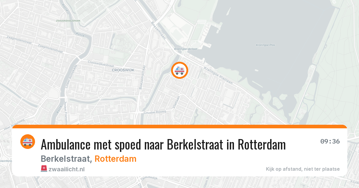 Ambulance met spoed naar Berkelstraat in Rotterdam — 19 mrt 2026