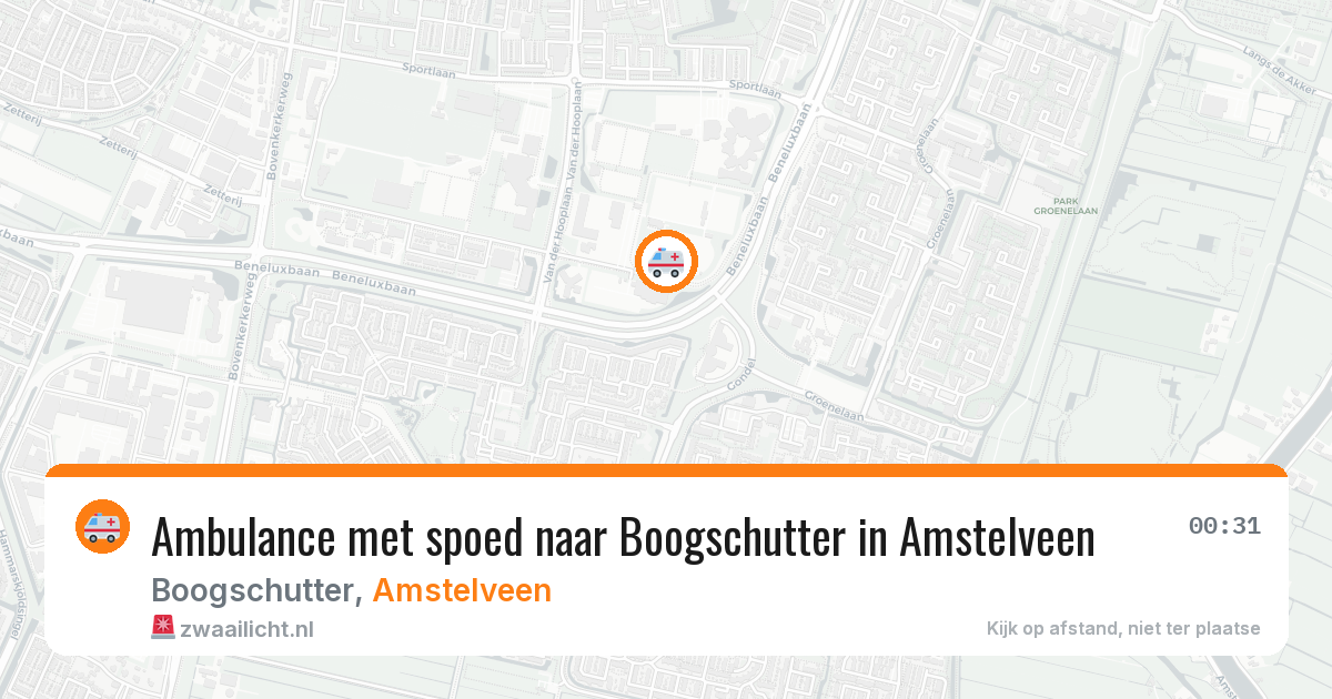Ambulance met spoed naar Boogschutter in Amstelveen — 4 mei 2026