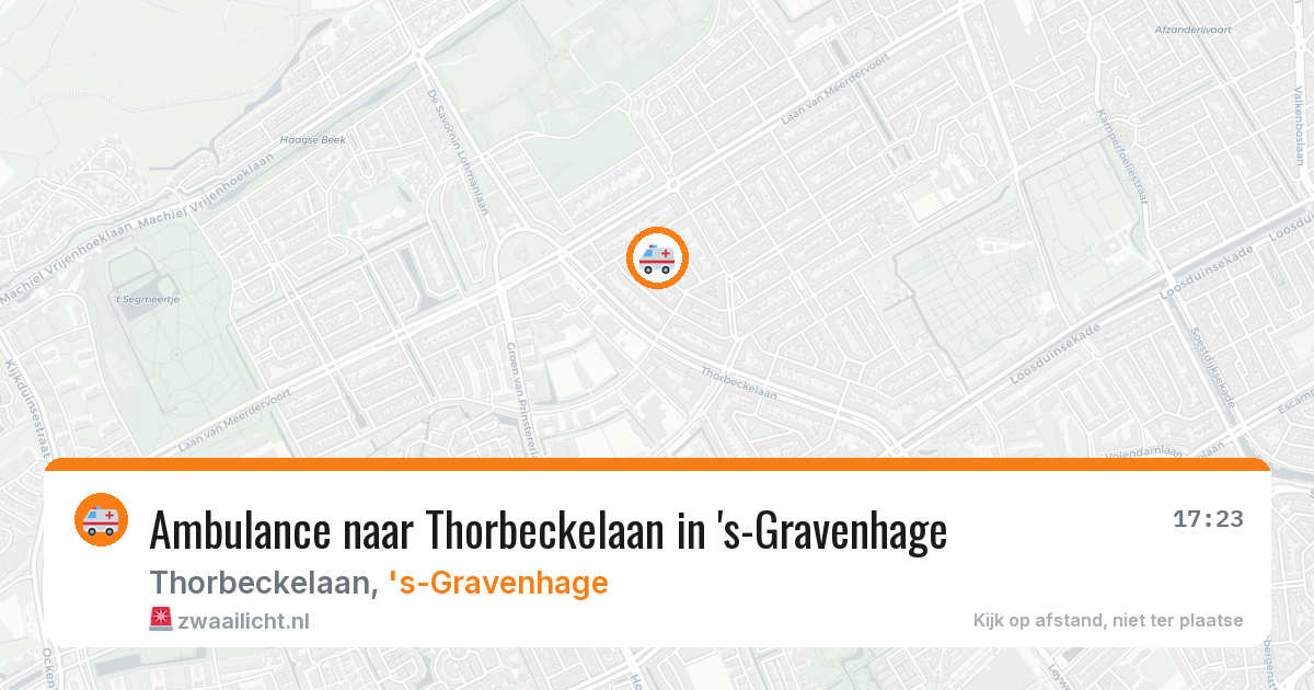 Ambulance naar Thorbeckelaan in 's-Gravenhage — 21 jun 2026