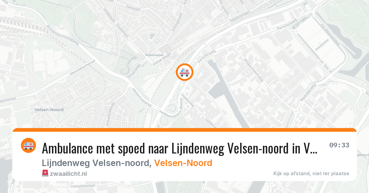 Ambulance met spoed naar Lijndenweg Velsen-noord in Velsen-Noord — 10 apr 2026