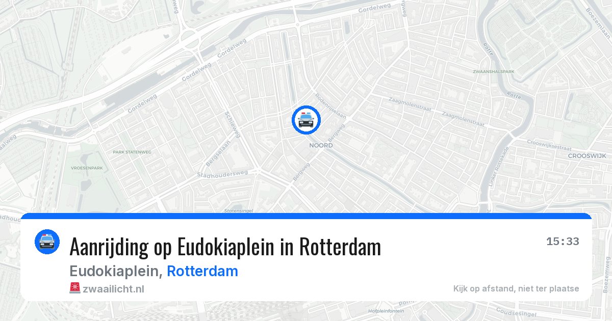 Aanrijding op Eudokiaplein in Rotterdam — 2 apr 2026