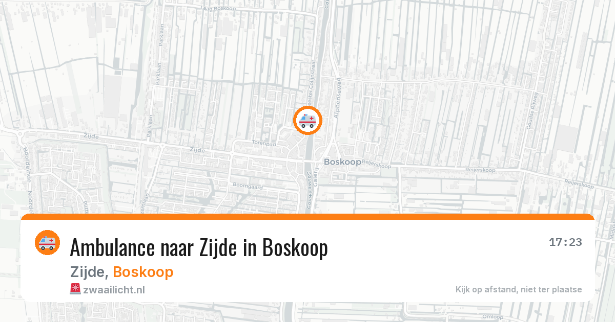 Ambulance naar Zijde in Boskoop — 2 jul 2026