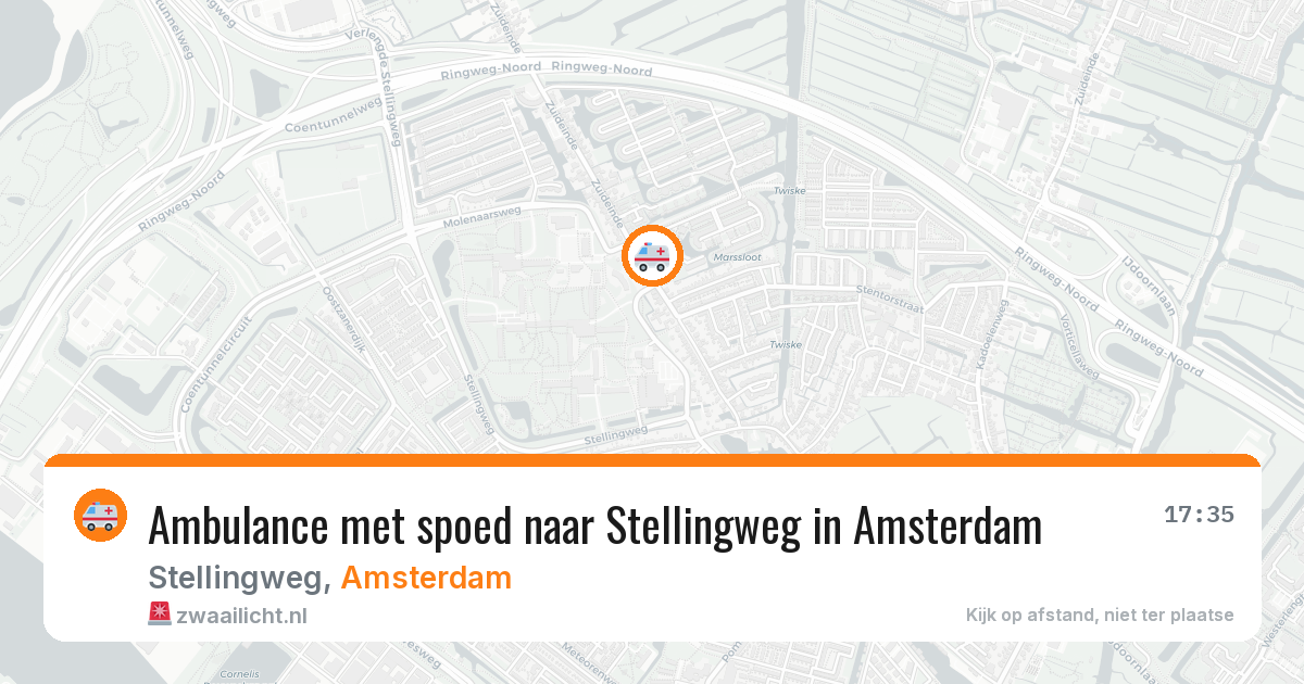 Ambulance met spoed naar Stellingweg in Amsterdam — 1 apr 2026