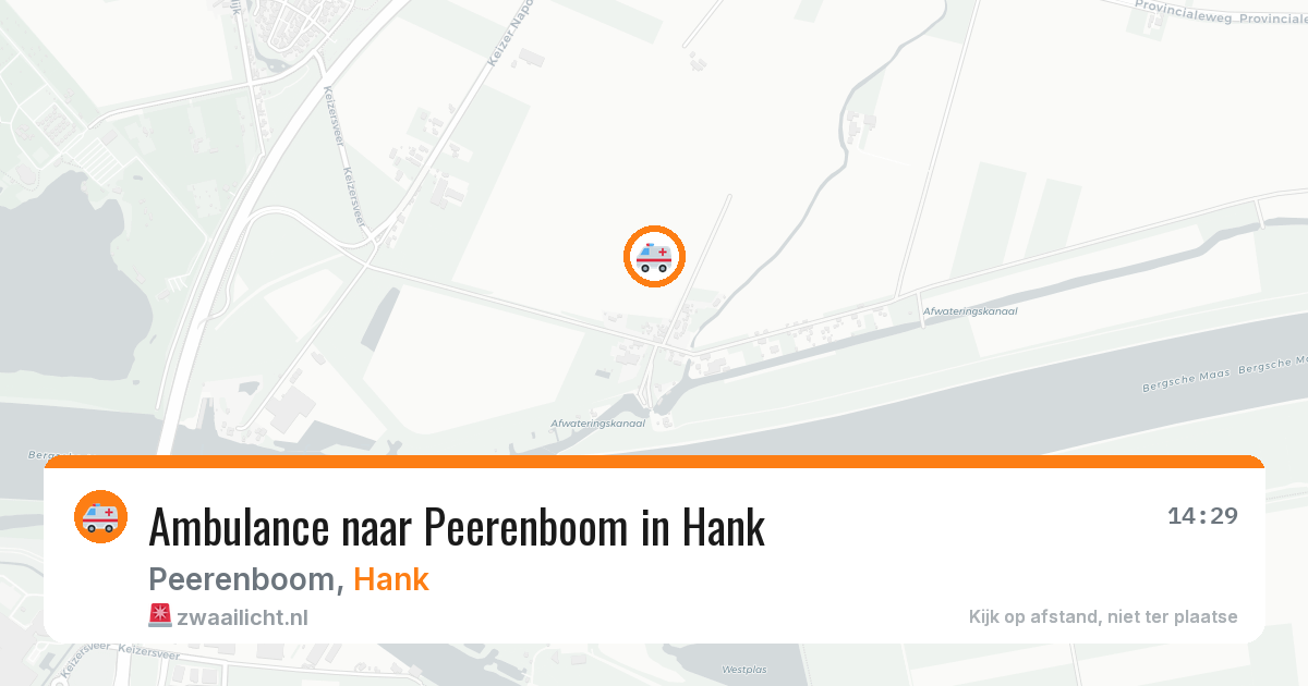 Ambulance naar Peerenboom in Hank — 27 jun 2026