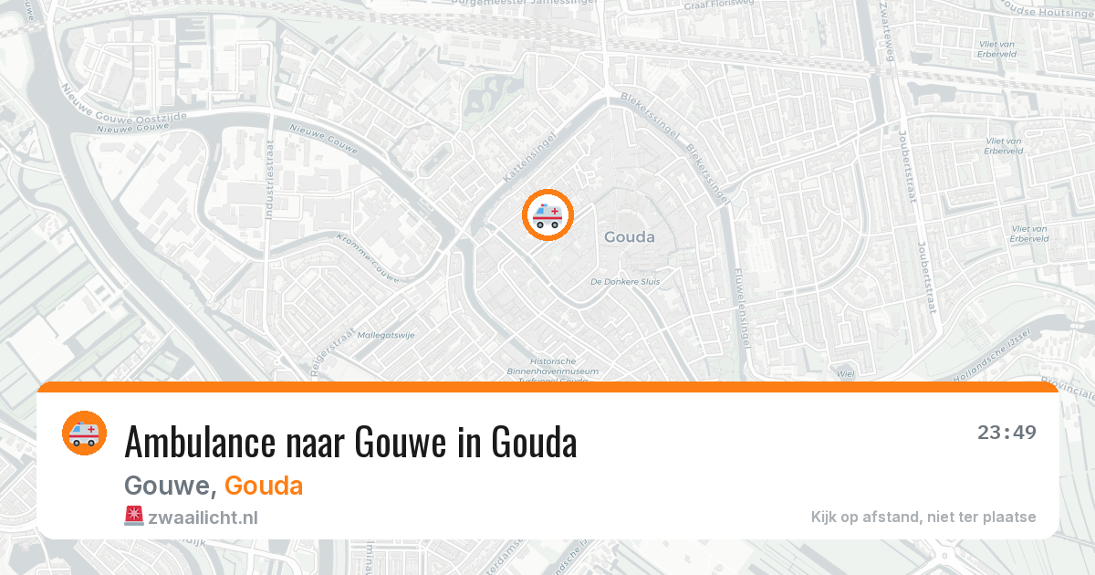 Ambulance naar Gouwe in Gouda — 12 aug 2026