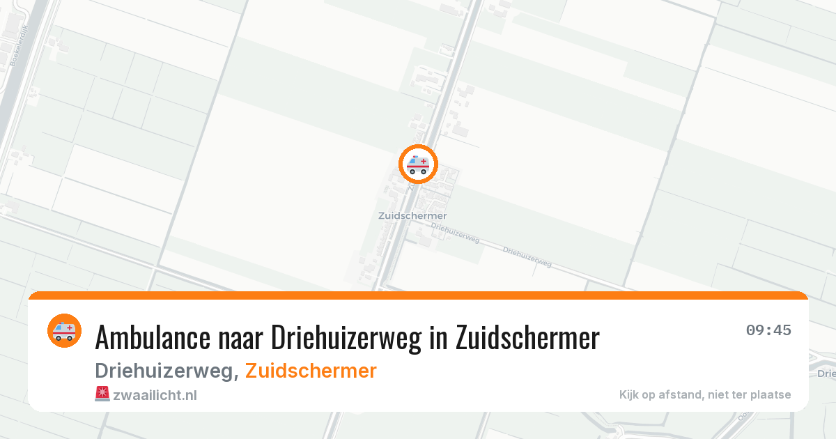 Ambulance naar Driehuizerweg in Zuidschermer — 26 jul 2026