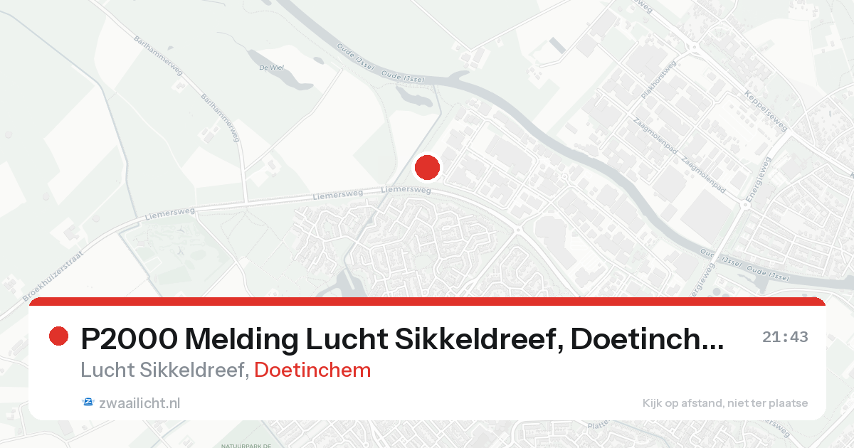 P2000 Melding Lucht Sikkeldreef, Doetinchem — 7 feb 2026