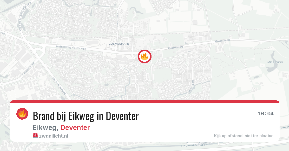 Brand bij Eikweg in Deventer — 13 jul 2026