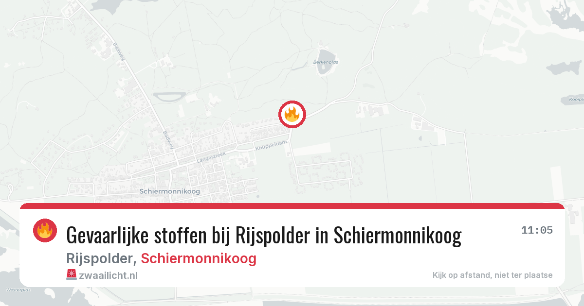 Gevaarlijke stoffen bij Rijspolder in Schiermonnikoog — 21 apr 2026