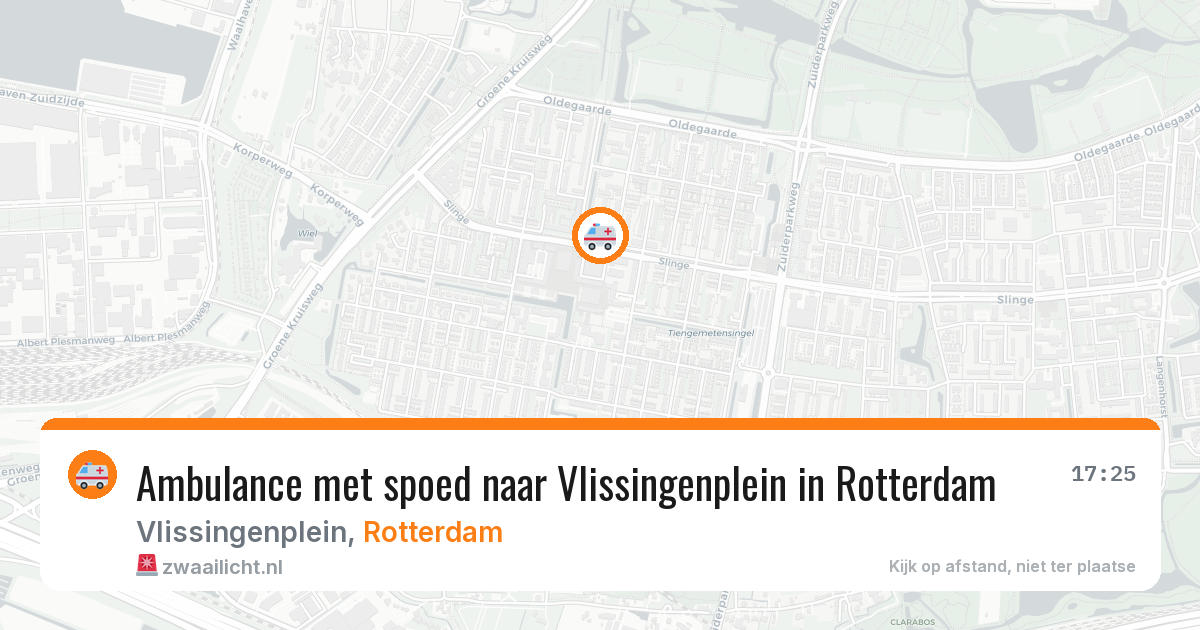 Ambulance met spoed naar Vlissingenplein in Rotterdam — 6 aug 2026