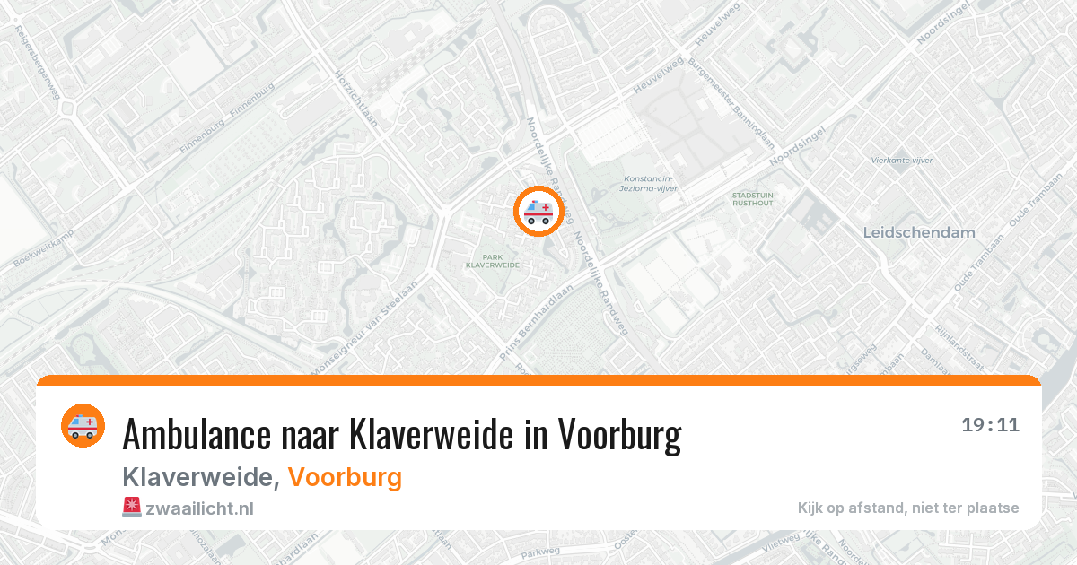 Ambulance naar Klaverweide in Voorburg — 10 jun 2026