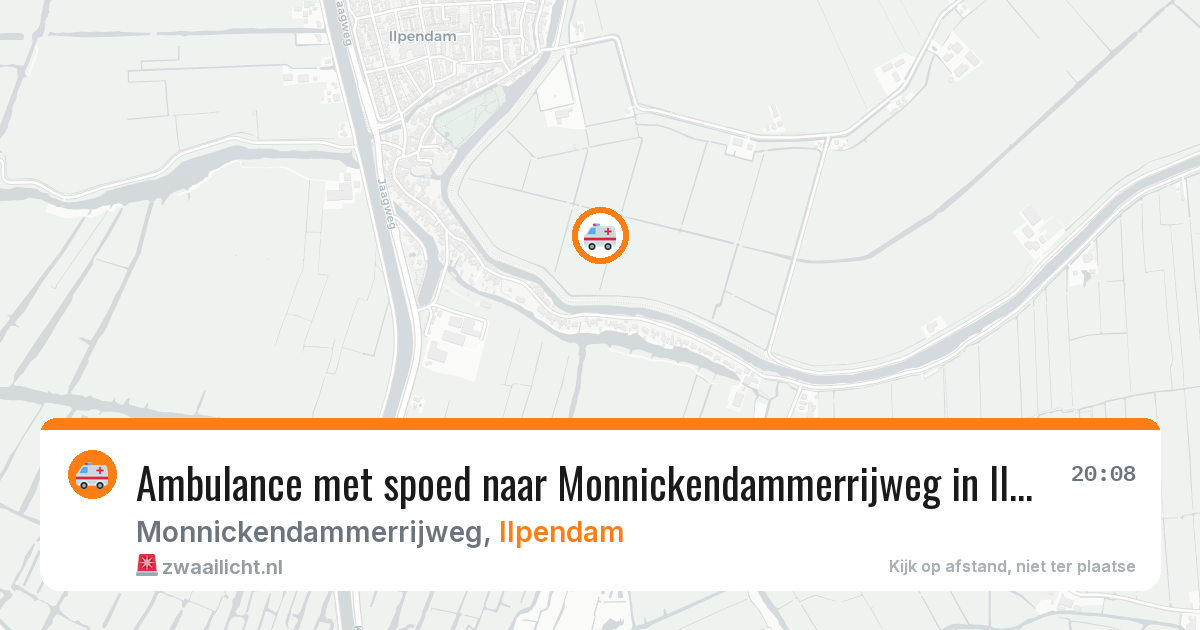 Ambulance met spoed naar Monnickendammerrijweg in Ilpendam — 13 apr 2026