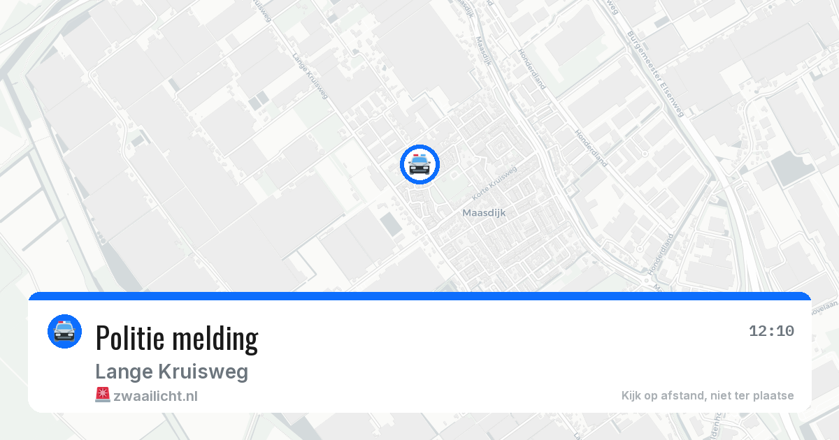 Politie melding — 10 mei 2026