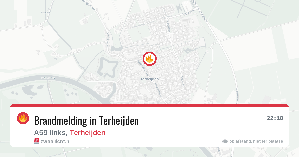 Brandmelding in Terheijden — 23 mrt 2026