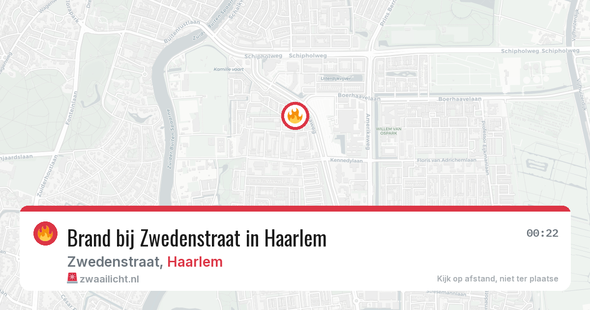 Brand bij Zwedenstraat in Haarlem — 8 jul 2026