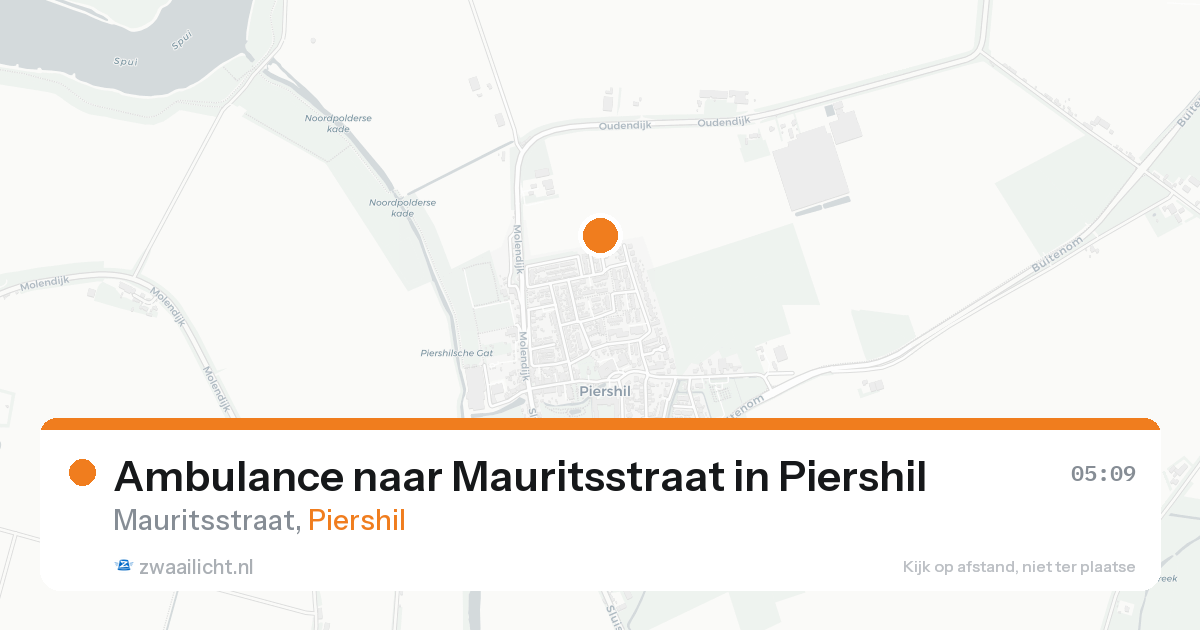 Ambulance naar Mauritsstraat in Piershil — 22 aug 2026