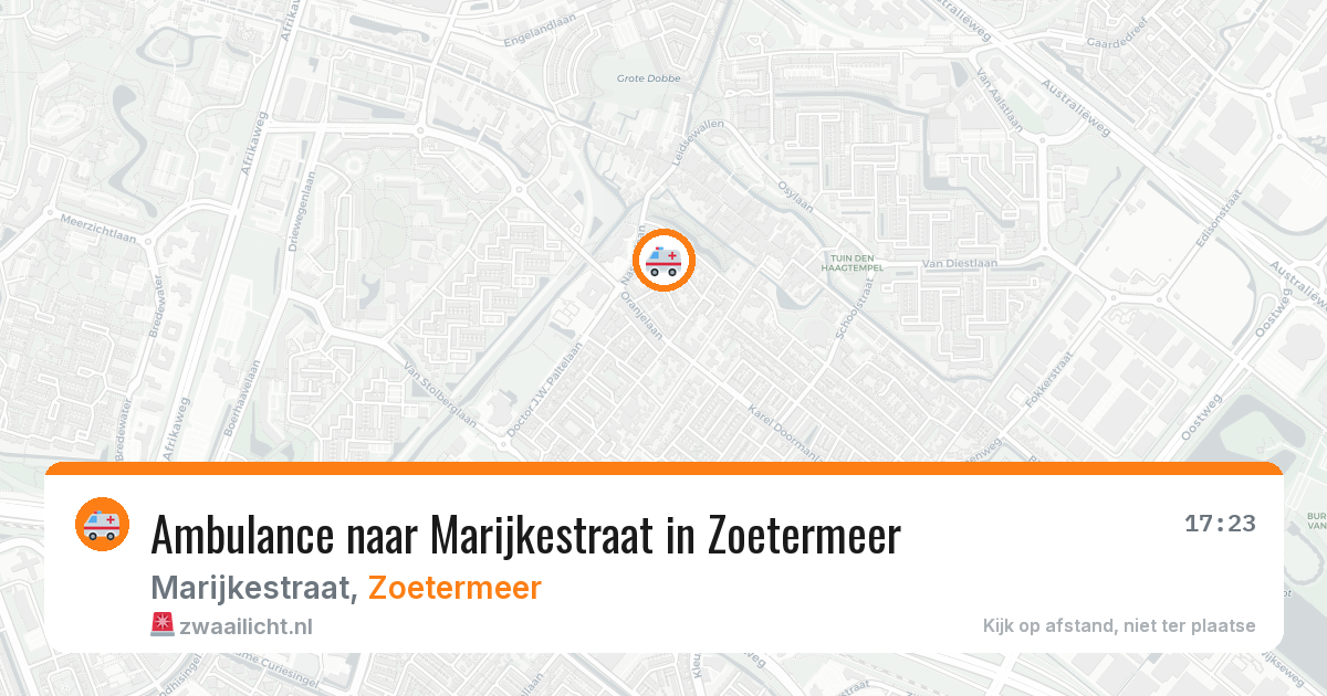 Ambulance naar Marijkestraat in Zoetermeer — 3 jul 2026
