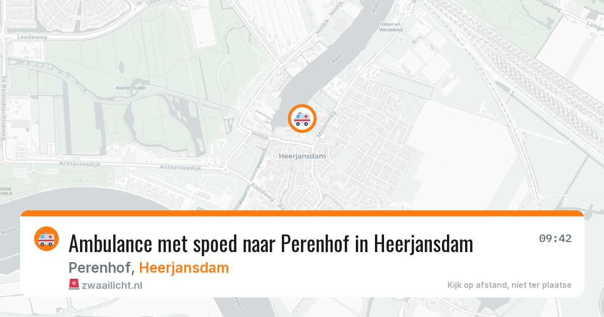 Ambulance met spoed naar Perenhof in Heerjansdam — 15 mei 2026