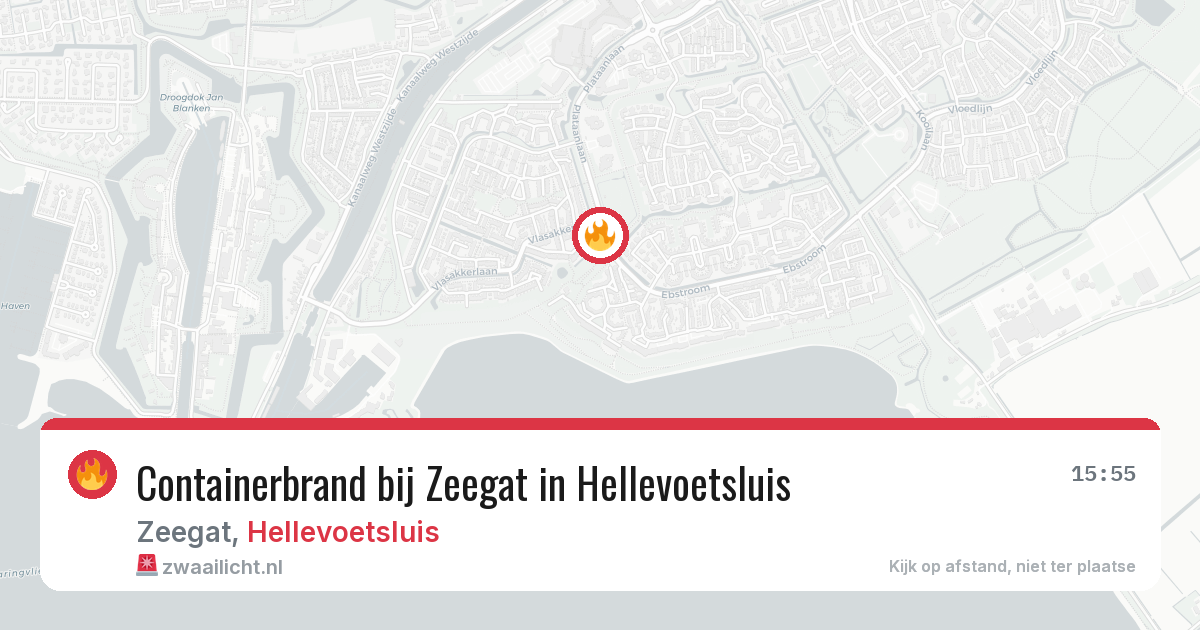 Containerbrand bij Zeegat in Hellevoetsluis — 23 jul 2026