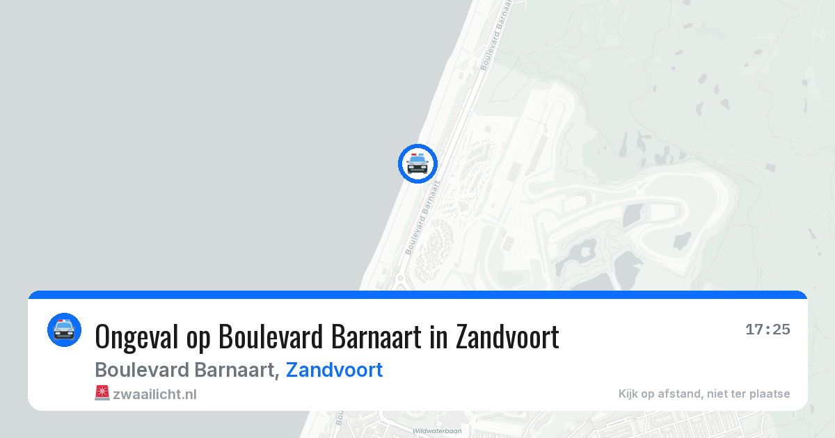 Ongeval op Boulevard Barnaart in Zandvoort — 24 mei 2026