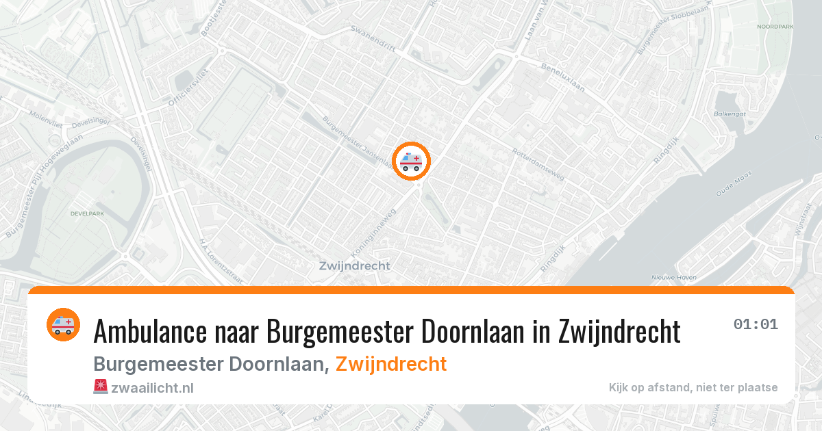 Ambulance naar Burgemeester Doornlaan in Zwijndrecht — 17 jul 2026